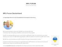 mpu-forum.com.de Webseite Vorschau