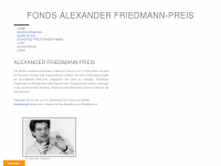 friedmann-preis.org Webseite Vorschau