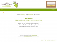 greentimes-gutes-essen.de Webseite Vorschau