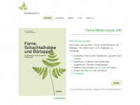 farne-mitteleuropas.info Webseite Vorschau