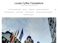 louisecyffka-translations.com Webseite Vorschau