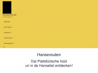 hanserouten.de Webseite Vorschau