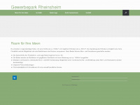 gewerbepark-rheinsheim.de Webseite Vorschau