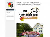 musikverein-hosskirch.de Webseite Vorschau