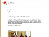 barocktage.ch Webseite Vorschau