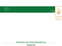 waldbestattung-pinzgau.at Webseite Vorschau