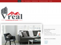 vreal-immobilienservice.at Webseite Vorschau
