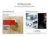 schmidgroup.at Webseite Vorschau