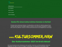 kultursommer-kreiswesel.de Webseite Vorschau