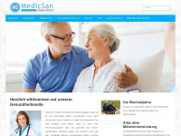 medicsan.de Webseite Vorschau