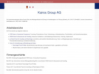 kairos-group.ch Webseite Vorschau