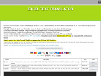 excel-text-translator.de Webseite Vorschau