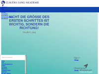 claudia-lang-akademie.at Webseite Vorschau