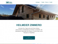 heilmeier-zimmerei.de Webseite Vorschau