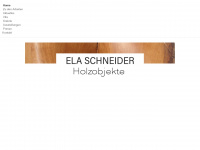 ela-schneider.de Webseite Vorschau