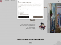 altstadtfest.it Webseite Vorschau