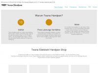 teana-handpan.de Webseite Vorschau