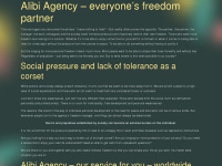 alibi-agency.eu Webseite Vorschau