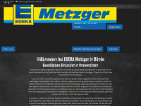 edeka-metzger.de Webseite Vorschau