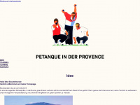 petanque-in-der-provence.de Webseite Vorschau