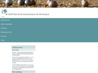 petanque-sap.ch Webseite Vorschau