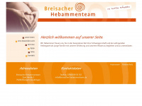 breisacher-hebammenteam.de Webseite Vorschau