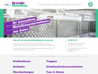 brendle-metallbau.de Webseite Vorschau