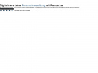 personizer.com Webseite Vorschau