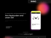 rhino-branding.com Webseite Vorschau