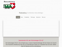 railvetica.ch Webseite Vorschau