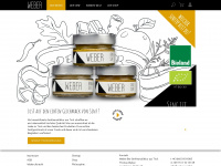 weber-senf.at Webseite Vorschau