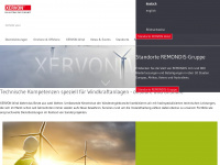xervon-wind.de Webseite Vorschau