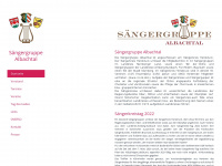 saengergruppe-albachtal.de Webseite Vorschau