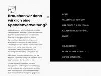 excel-spendenverwaltung.de Webseite Vorschau
