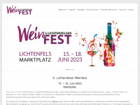 weinfest-lichtenfels.de Webseite Vorschau