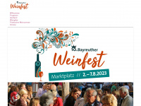 weinfest-bayreuth.de Webseite Vorschau