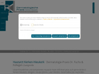 hautarzt-kerken.de Webseite Vorschau