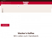wackers-kaffee.com Webseite Vorschau