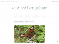 einbisschengruener.com Webseite Vorschau
