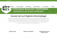 citygames-hannover.de Webseite Vorschau