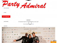 partyadmiral.de Webseite Vorschau