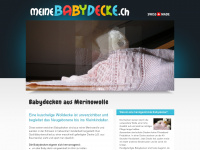 meinebabydecke.ch Webseite Vorschau