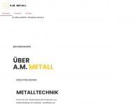 am-metall.at Webseite Vorschau