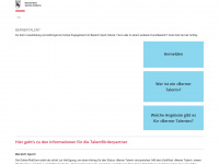 bernertalent.ch Webseite Vorschau