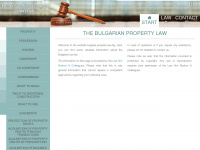 bulgaria-property-law.bg Webseite Vorschau