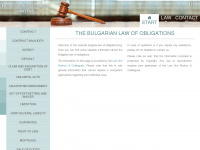 bulgaria-law-of-obligations.bg Webseite Vorschau