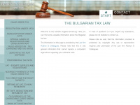bulgaria-tax-law.bg Webseite Vorschau