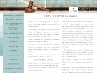 bulgaria-labour-law.bg Webseite Vorschau