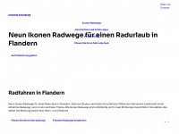 radfahreninflandern.com Webseite Vorschau
