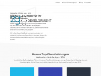 zgdevelopment.ch Webseite Vorschau